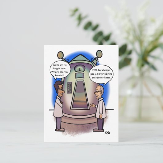 1987 Terug in de tijd Briefkaart (Staand voorkant)