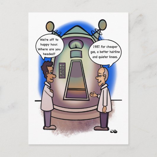 1987 Terug in de tijd Briefkaart (Voorkant)