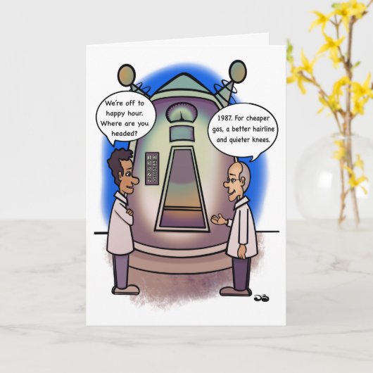 1987 Terug in de tijd Kaart (Gele Bloem)