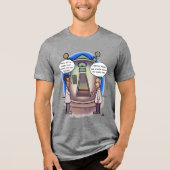 1987 Terug in de tijd Mannen Tri-Blend Shirt (Voorkant)