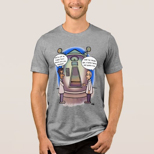 1987 Terug in de tijd Mannen Tri-Blend Shirt (Voorkant)