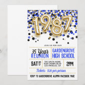 1987 Uitnodiging tot hereniging van het High Schoo (Voorkant / Achterkant)