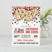 1987 Uitnodiging tot hereniging van het High Schoo (Staand voorkant)