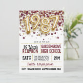 1987 Uitnodiging tot hereniging van het High Schoo (Staand voorkant)