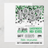 1987 Uitnodiging tot hereniging van het High Schoo (Voorkant / Achterkant)