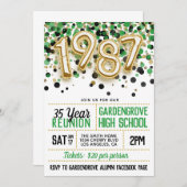 1987 Uitnodiging tot hereniging van het High Schoo (Voorkant / Achterkant)