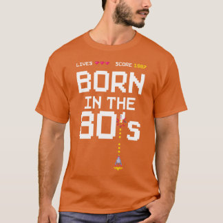 1987 Verjaardag Retro Gamer Piel Geboren in de jar T-shirt