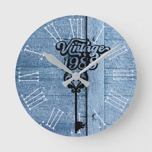 1988  acrylwandklok ronde klok (Voorkant)