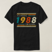 1988 Birthday Year Classic Original Retro  T-shirt (Design voorkant)