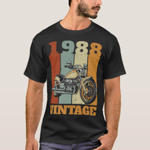 1988 Born motorfiets Gift Biker Motorcycloon T-shirt