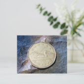 1988 Canadian Loonie Briefkaart (Staand voorkant)