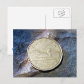 1988 Canadian Loonie Briefkaart (Voorkant / Achterkant)