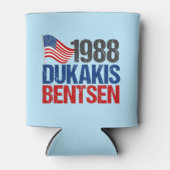 1988 Dukakis Bentsen: Grappige retro-verkiezingen Blikjeskoeler (Voorkant)