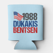 1988 Dukakis Bentsen: Grappige retro-verkiezingen Blikjeskoeler (Achterkant)