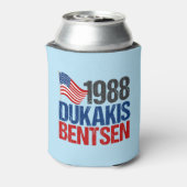 1988 Dukakis Bentsen: Grappige retro-verkiezingen Blikjeskoeler (Blikje Achterkant)