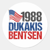 1988 Dukakis Bentsen Retro Democraat