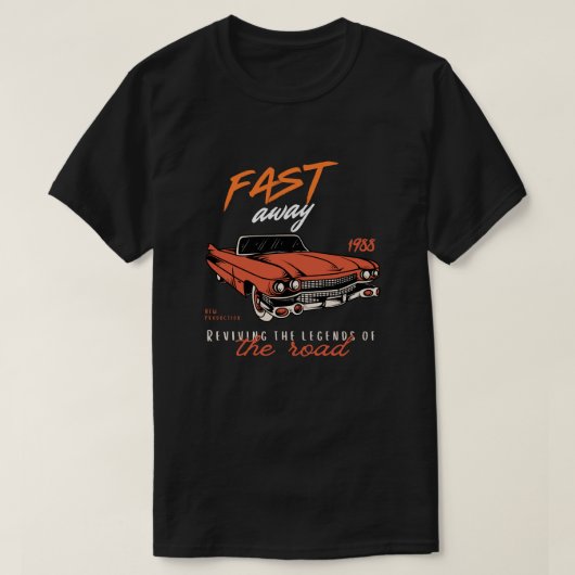  1988 Fast Car Graphic T-Shirt Design (Design voorkant)