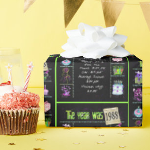 1988 Geboortejaar Trivia Cadeaupapier