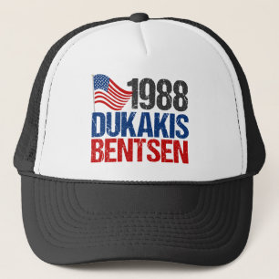 1988 Verkiezing Dukakis Bentsen Trucker Pet