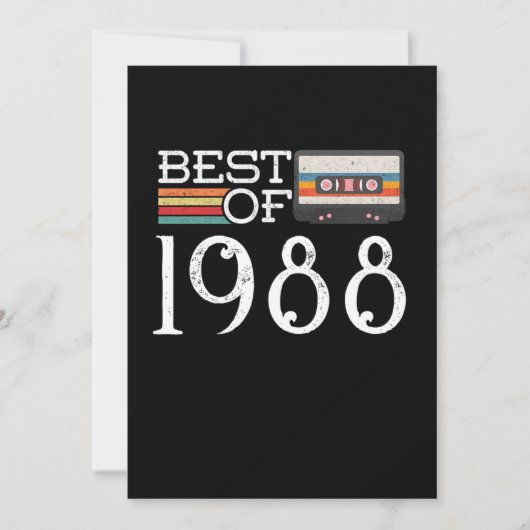 1988 Vintage 22 nd Birthday Anniversary Gift Kaart (Voorkant)