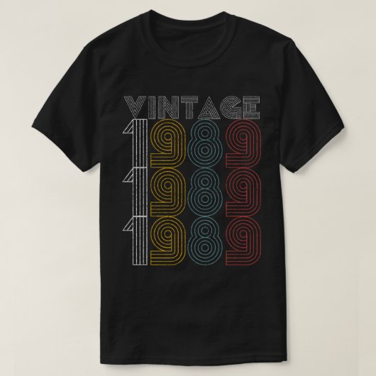  1989 30 jaar oude schenkingen op de geboorte van  t-shirt (Design voorkant)
