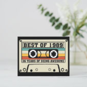 1989 36 jaar geweldige feestdagenkaart (Staand voorkant)