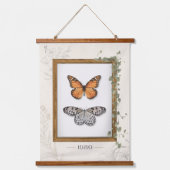  1989 Botanische Vlinder Natuur Muur Hangend Wandkleed (Voorkant)