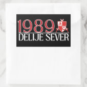 1989 Delije Sever  Rechthoekige Sticker (Tas)