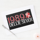 1989 Delije Sever  Rechthoekige Sticker (Envelop)