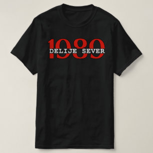 1989 Delije Sever Rood Wit T-shirt