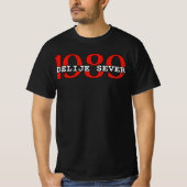 1989 Delije Sever Rood Wit T-shirt (Voorkant)