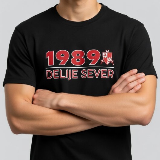 1989 Delije Sever Rood Wit T-shirt
