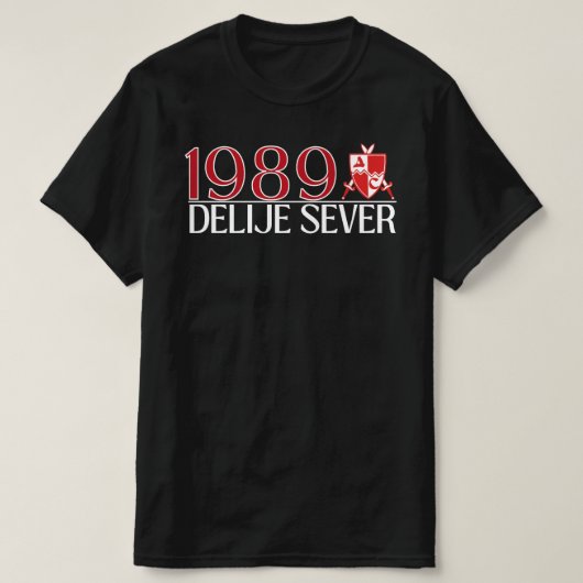 1989 Delije Sever  T-shirt (Design voorkant)