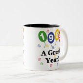 1989: een geweldige jaardag tweekleurige koffiemok (Voorkant rechts)