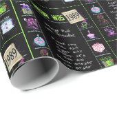 1989 Geboortejaar Trivia Cadeaupapier (Rol Hoek)