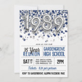 1989 High School College Reunion Uitnodiging (Voorkant)