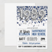 1989 High School College Reunion Uitnodiging (Voorkant / Achterkant)