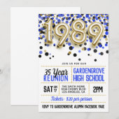 1989 High School College Reunion Uitnodiging (Voorkant / Achterkant)