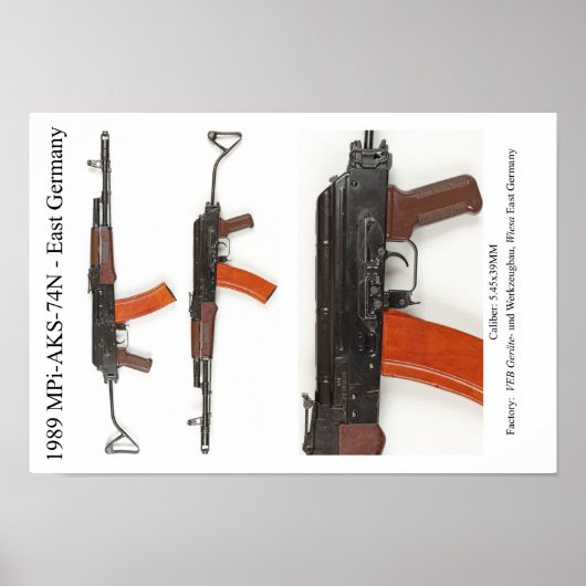 1989 MPi-AKS-74N Oost-Duitsland Poster (Voorkant)