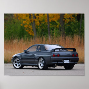 1989 NISSAN SKYLINE R32 GT-R Poster