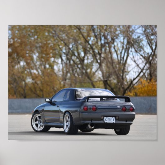 1989 NISSAN SKYLINE R32 GT-R Poster (Voorkant)