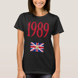 1989 Vlag van de gouverneur van HK Protest CCP Chi T-shirt