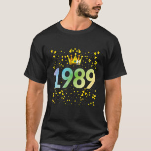 1989e verjaardag 1989 Jubileum 1 T-shirt
