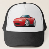 1990-1998 Miata Red Car Trucker Pet (Voorkant)