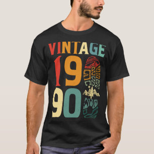 1990 32 jaar oud vogelkamperen B T-shirt