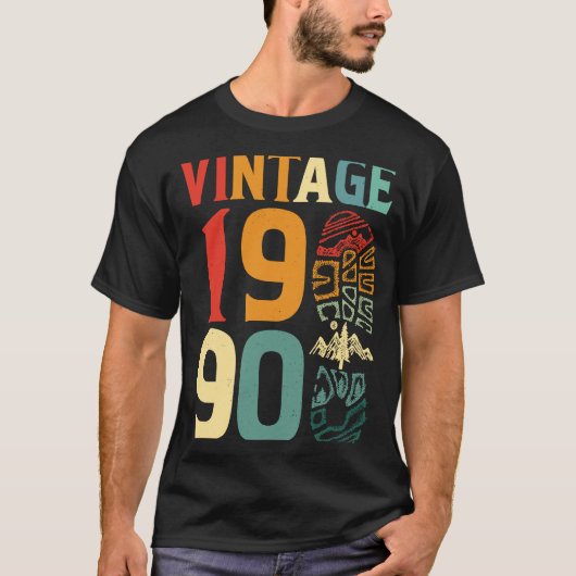 1990 32 jaar oud vogelkamperen B T-shirt (Voorkant)