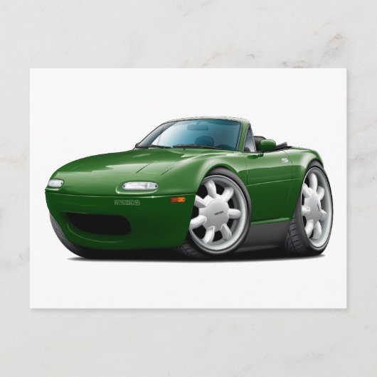 1990-98 Miata Green Car Briefkaart (Voorkant)