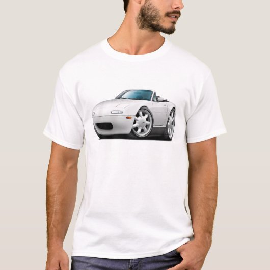 1990-98 Miata White Car T-shirt (Voorkant)