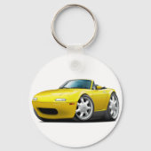 1990-98 Miata Yellow Car Sleutelhanger (Voorkant)