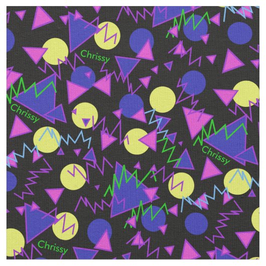 1990, aangepaste naamstof retro stof (Close Up)